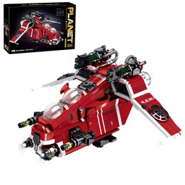 JTBBOY Restore Classic Gunship Building Blocks Model, Suitable for Adults, Gift Idea for Movie Fans, Boys 8+