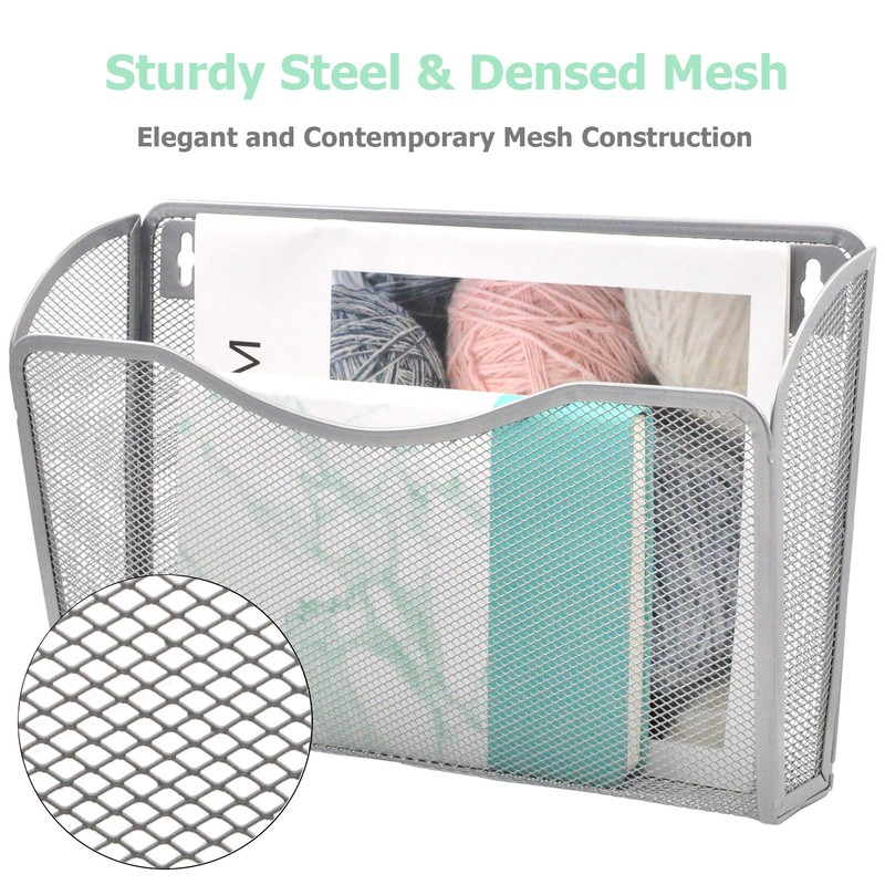 EASEPRES Mesh 3 Pockets File Organizer Hanging File Organizer Vertical