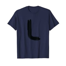 Creative Bold Black Letter L - Design - Alphabet - Marker T-Shirt