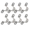 100pcs 25mm U Shaped Saddle Clamp Air Tube Conduit Clips