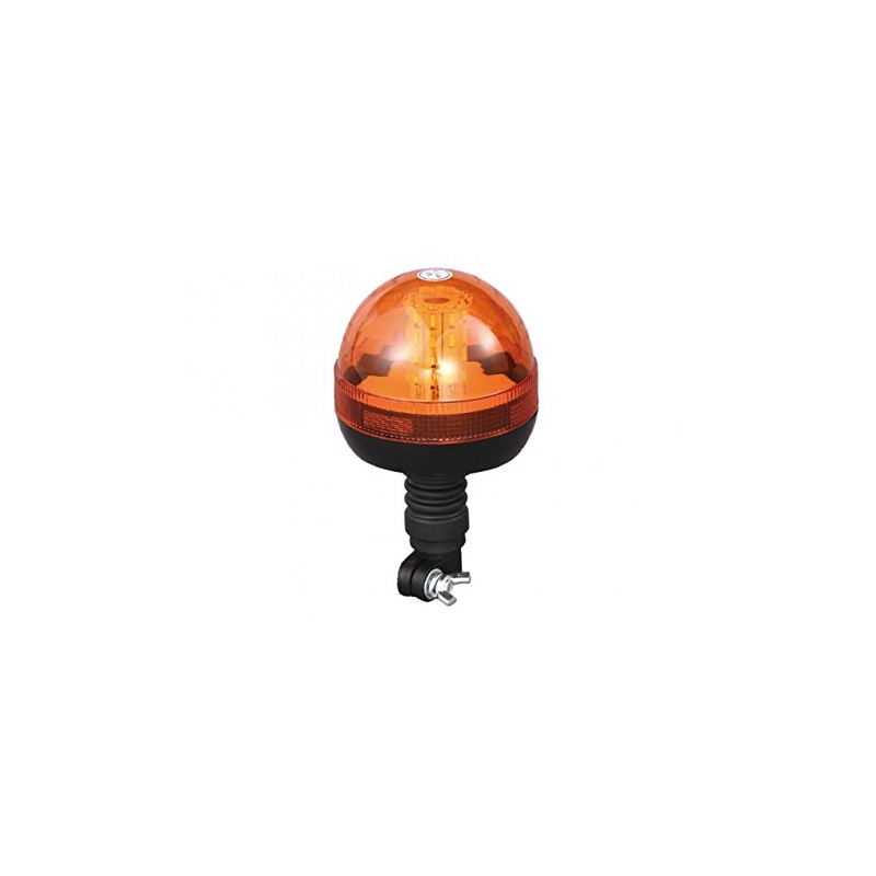 Maypole 12/24V 40x3W LED Amber Flashing Warning Beacon Flexi DIN