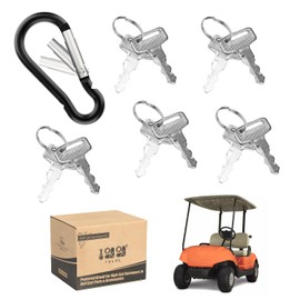 10L0L 10pcs Ignition Keys for Yamaha G14 G16 G19 G20 G21 G29 Drive Gas/Electric Golf Cart Replace OEM JU2-H2511-00/8000 Replacement Key (Pack of 10)