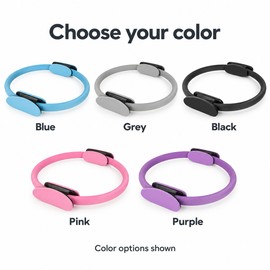 Yoga Pilates Ring Durable Non-Slip Exercise Circle Magic Exercise Circle with Dual Grip for Thigh Pelvic Floor Muscle Training