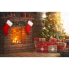 CCINEE Christmas Stockings for Christmas DIY Accessories Hanging Red Non-woven