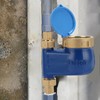 MEASUREMAN 3/4" Non-Pulsed Multi-Jet Gallon Vertical Water Meter Blue Brass