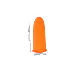 Ipetboom 200pcs Orange Slip Covers Thick for Electronics Household Laboratory Use Tear Resistant Fingertip Protectors with Comfortable Safety