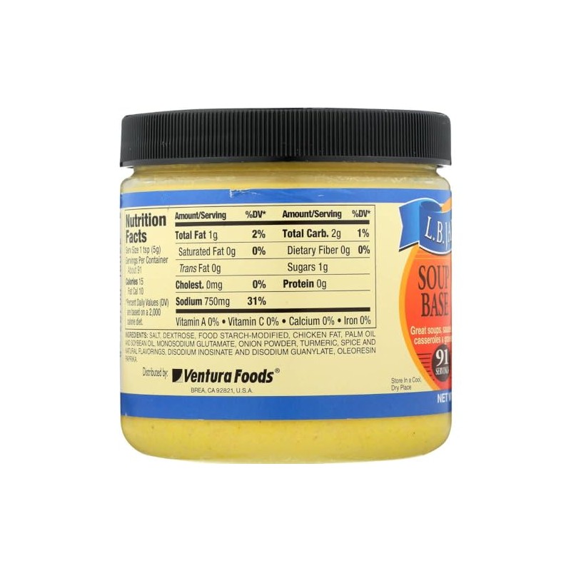 L.B. Jamison's Chicken Flavored Soup Base, 3-Pack 14 oz. Jars