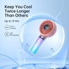 JISULIFE Handheld Fan Life4 with Powerful Motor,LED Display,3600mAh Battery,5 Wind