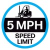 Forklift Floor Decal (Forklift 5 MPH Speed Limit, 15")