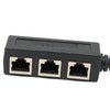 RJ45 Ethernet Adapter Cable Extension 1 to 3 Port Excellent