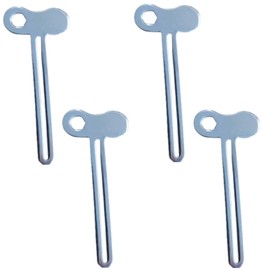 Toothpaste Squeezer, 4 Pcs Metal Tube Squeezer Key Stainless Steel Toothpaste Roller Tube Wringer Multi Functional Hexagon Wrench Bathroom Accessories for Paint Cream Cosmetic and Hair Dye