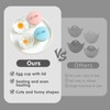 Teeloray Egg Poacher Cups, 4 Pcs Poached Egg Cooker with