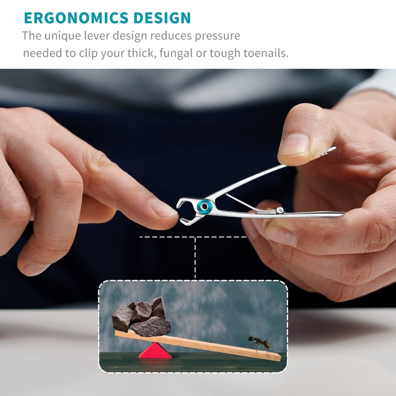 SZQHT Extra Wide Jaw Opening Nail Clippers for Thick Nails