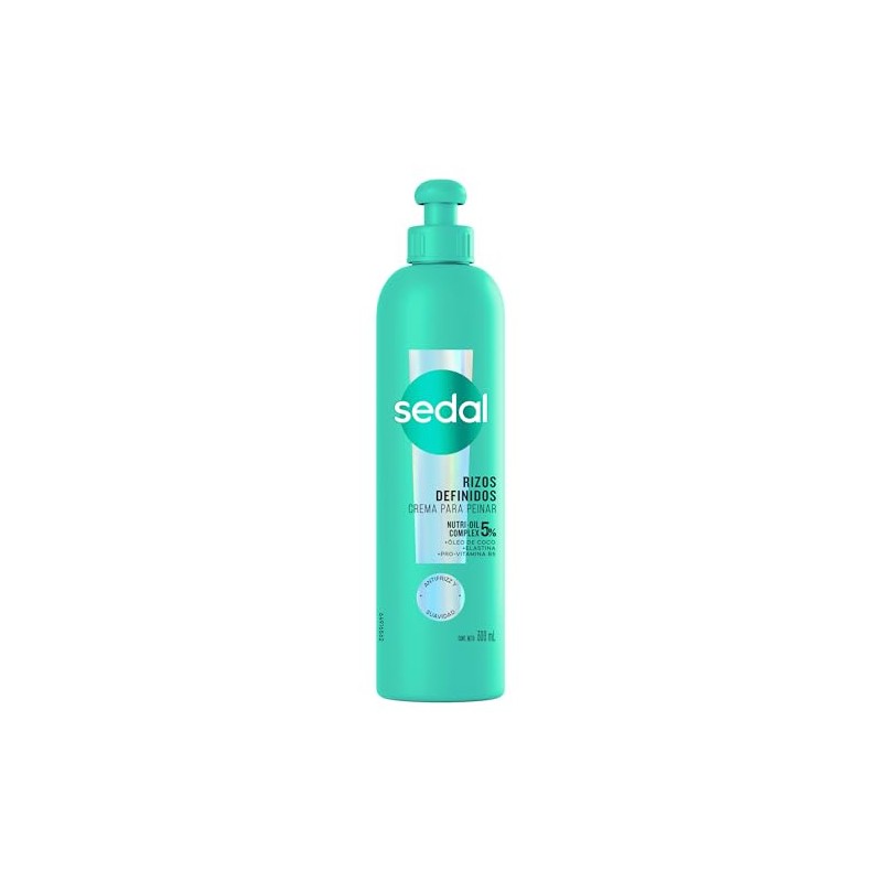 Sedal Crema Para Peinar Rizos Definidos, 300 Ml, Pack of
