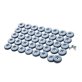 1-1/4" Screw on Furniture Glides Sliders-Furnigear PTFE (Teflon) Chair Leg Movers Sliders for Carpet and Hardwood Surface - Move Your Furniture Easy & Safely - Best Floor Protector (40pack)