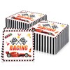 Racing Theme Napkins, Soft Racing Black & White Napkins for