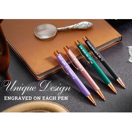 InnoBeta Gifts for Runners Men/Female, Ballpoint Pen Set of 4, Funny Runner Gifts in Birthday Christmas - Gold