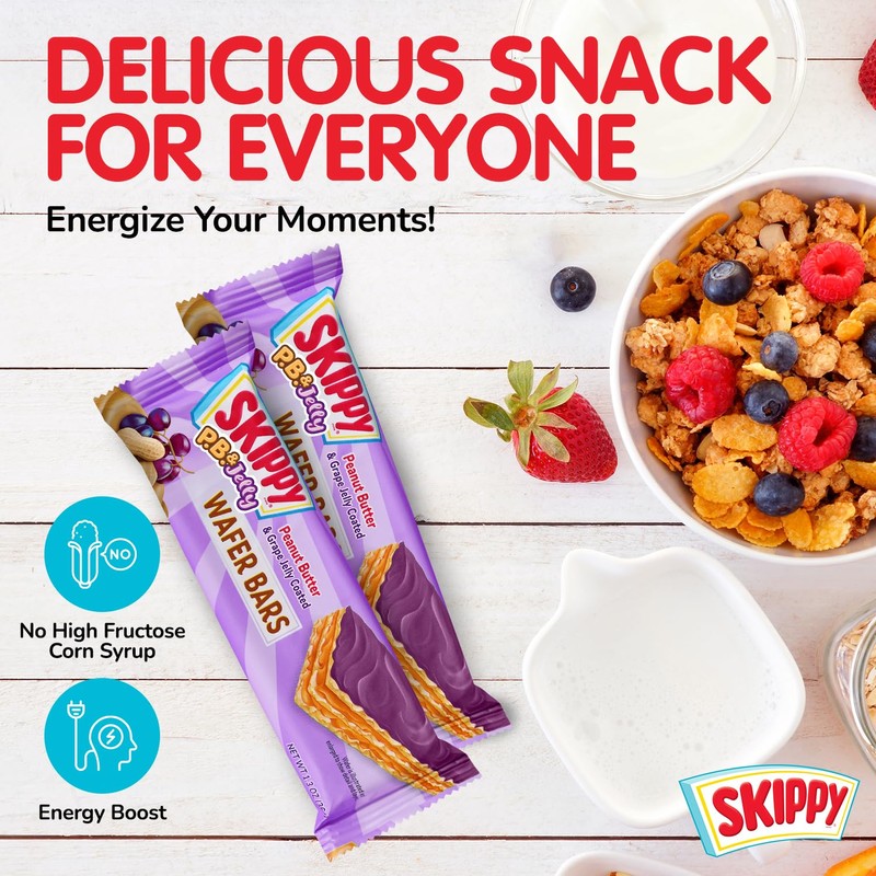SKIPPY P.B. & Jelly Peanut Butter And Grape Jelly Coated