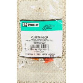 Cat5e Mini-Com CJ5E88TGOR Panduit Mini-Com UTP RJ45 Cat 5e TG Jack Module Orange