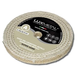 Lux Metal - Polishing Disc 150 mm Cotton Sisal Coarse for Grinding Stand Double Grinder Drill Cordless Screwdriver Polishing Discs for Polishing Metal such as Aluminium, Chrome Stainless Steel, for