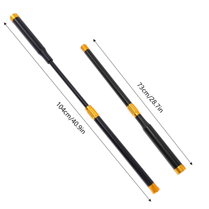 Aluminum Billiards Pool Cues Extension Rod Telescopic Stretch Snooker Accessories(Golden