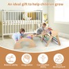 Pikler Triangle Set, 9 in 1 Foldable Toddler Climbing Toys