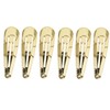 5cm Plain Gold Metal Sleepies Snap Clips Hair Clips Slides