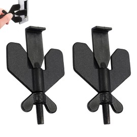 Ace Guard Door Lock,New Stainless Steel Aceguard Door Lock with Door Stop, Safety Locks from Inside Bedroom,Travel Hotel Door Lock,Portable Door Lock for Travel, Apartments, Hotels, Dorms(2Pcs,Black)