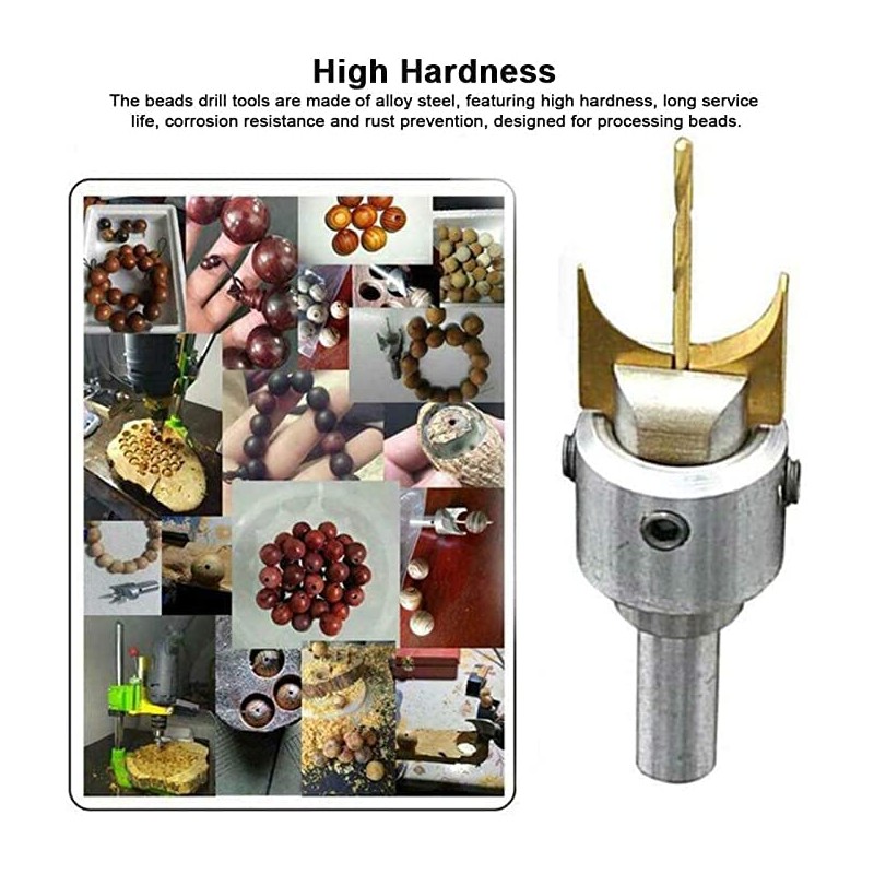 Beads Drill Bit, Wood Bead Drill Bit, 18Pcs/Set Wood Bead