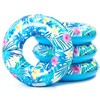 4 pcs Large Luau Pool Floats Inflatable Floaties Rings for
