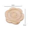 2Pcs Wooden Flower Shape Jewelry Display Tray Bracelet Display Stand