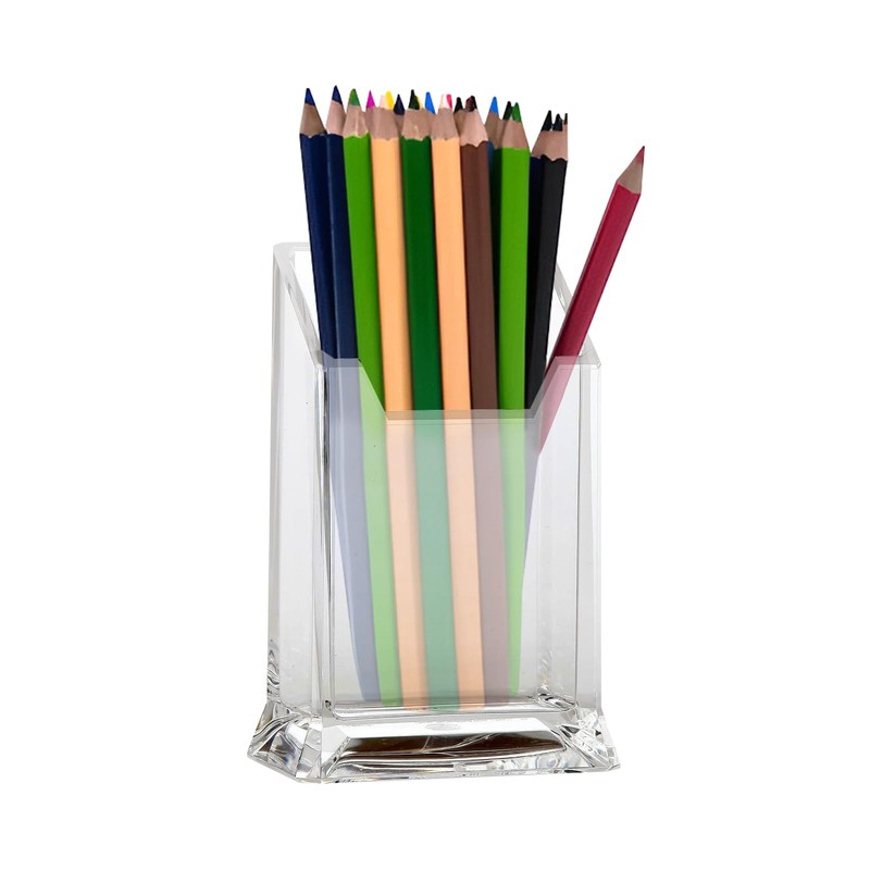 Home-X Acrylic Pen Holder – Multipurpose Clear Acrylic Makeup Brush