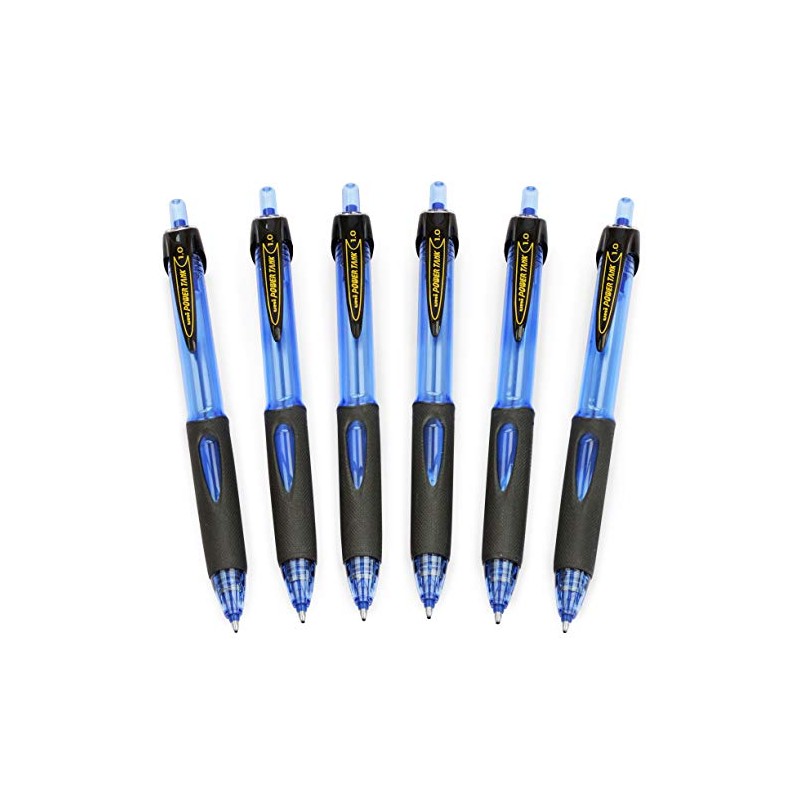 Uni-Ball SN-220SF Power Tank Retractable Ballpoint Pen 1mm Blue Ink