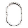 2LB Depot Wide Shower Curtain Rings / Hooks Set, Decorative Polished Chrome
