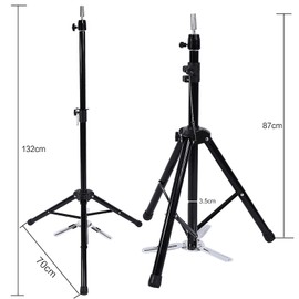 Wig Stand,Mannequin Head Stand,Wig Head Stand,Wig Head,Iron Mannequin Tripod Clamp Tripod Leg Hairdressing Tripod Clamp for Hair Styling