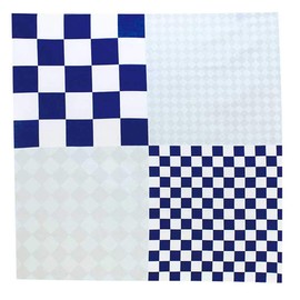 Musumi Furoshiki 70 Hare Wrap, Checkered, 27.6 inches (70 cm), Cotton