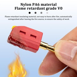 10 Pieces 4 mm Banana Connector, Connector for Banana Speaker, Banana Connectors, HiFi Speakers, for Speakers, Stereo Cable, Home Theater (Red & Black)