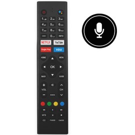 Voice Replacement Remote Control Applicable for Sceptre Android TV A557CV-UMRBX A517CV-UMRBX A658CV-U A550CV-UMC A515CV-UMC A518CV-UMC A435BV-FSRC A558CV-UMC A650CV-UMC A322BV-SRC A328BV-SRC