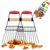 Colwelt Steel Leaf Scoops and Claws, Rugged Leaf Scoop for