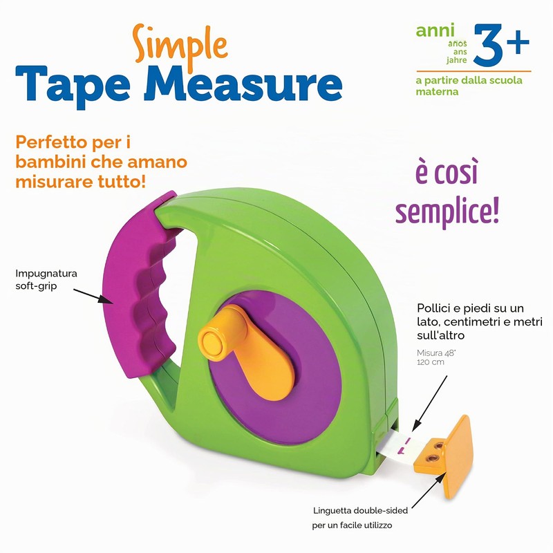 Learning Resources Il Mio Primo Metro di Misurazione Measure It,