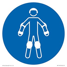 Mandatory: Wear protective roller sport equipment Sign - 150x150mm - S15