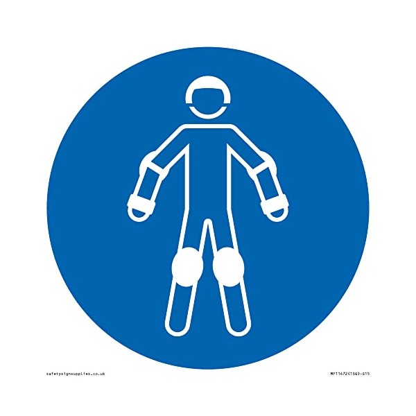 Mandatory: Wear protective roller sport equipment Sign - 150x150mm -