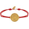 LES POULETTES BIJOUX - Link Bracelet Golden Brass Round Medal