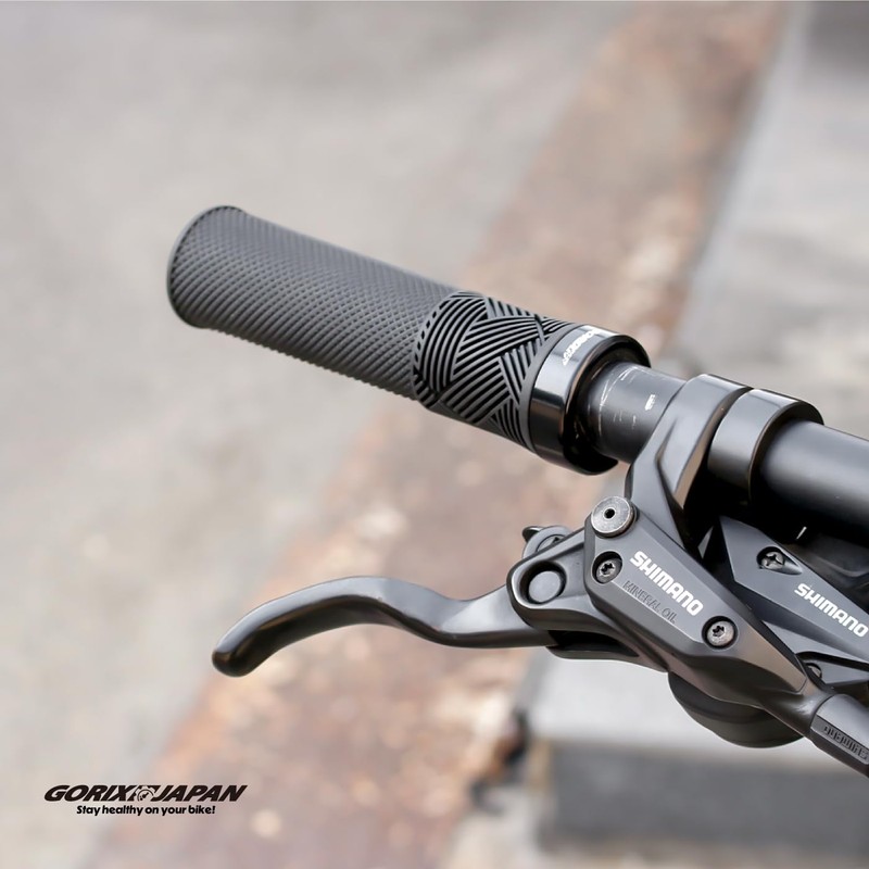 GORIX Bike Handle Bar Grips Handlebar Non-Sticky Straight Round Cylindrical