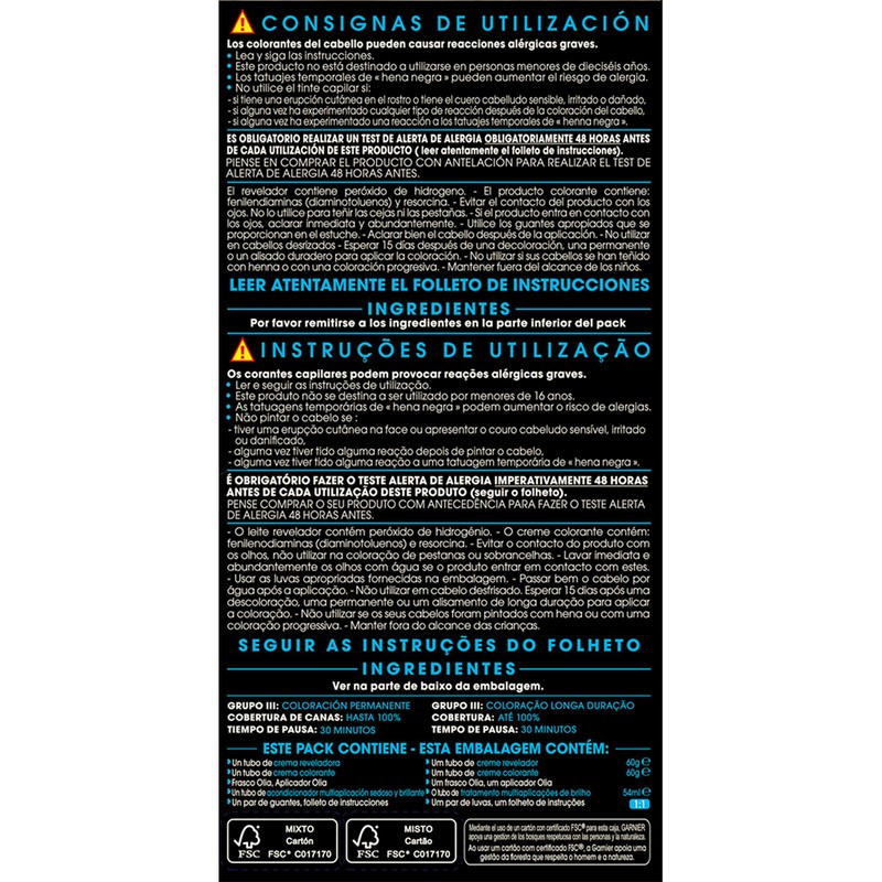 Garnier Olia Coloración Permanent Sin Amoniaco Para Un Olor Agradable