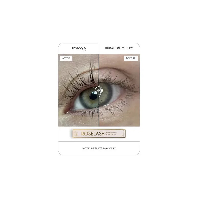 Rosegold París · Roselash · Crecimiento De Pestañas Serum