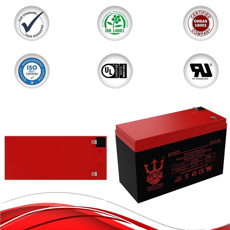Neptune 12V 7Ah NT-1270 Rechargeable SLA Sealed Lead Acid Battery