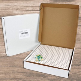 12 x 12 Inch Square Cork Board Tiles with Self Adhesive Backing, 1/2 Inch Thick, Mini Wall Bulletin Boards for Notes, Photos, 2 Pack with 40 Push Pins (Cork (2 Pack))