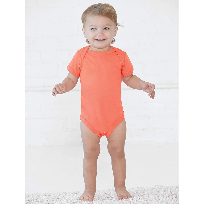 RABBIT SKINS Baby Soft Fine Jersey Short Sleeve Bodysuit (4424)