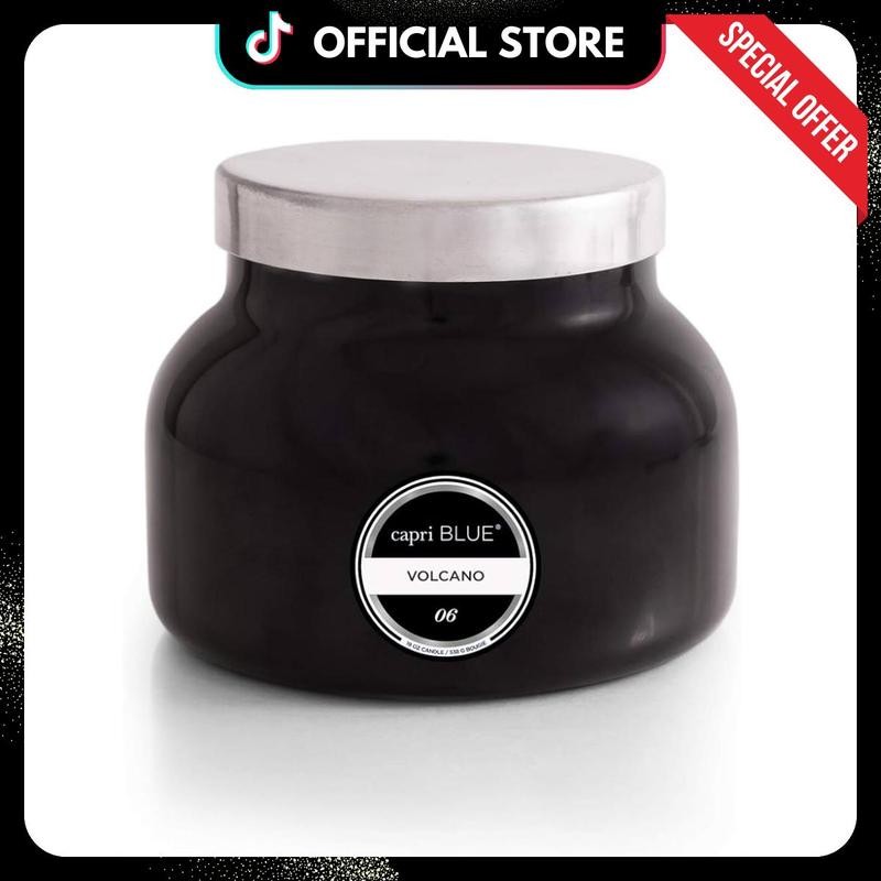 Capri Blue Scented Candle 19Oz with Glass Candle Holder Luxury